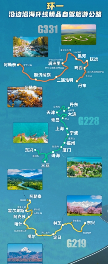 6万公里十二条国家级精品自驾旅游公路公布(图1) 6万公里十二条国家级精品自驾旅游公路公布(图1)